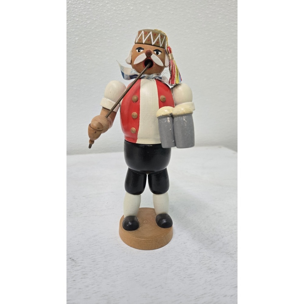 Vintage German Erzgebirge Smoker Beer Man
